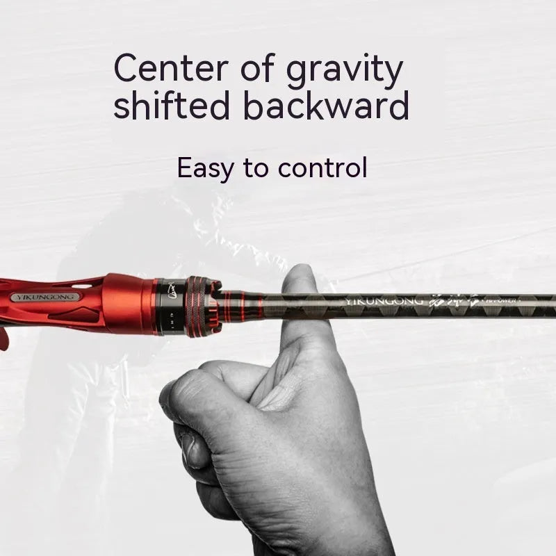 Carbon fibre ultralight fishing rod with a choice of straight or pikestaff handle in 2.1 or 2.4 metre lengths.