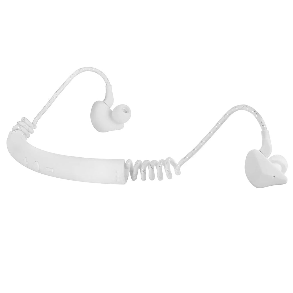 Wireless sports in-ear telescopic earphone, Bluetooth 5.0, black or white, 10m transmission range