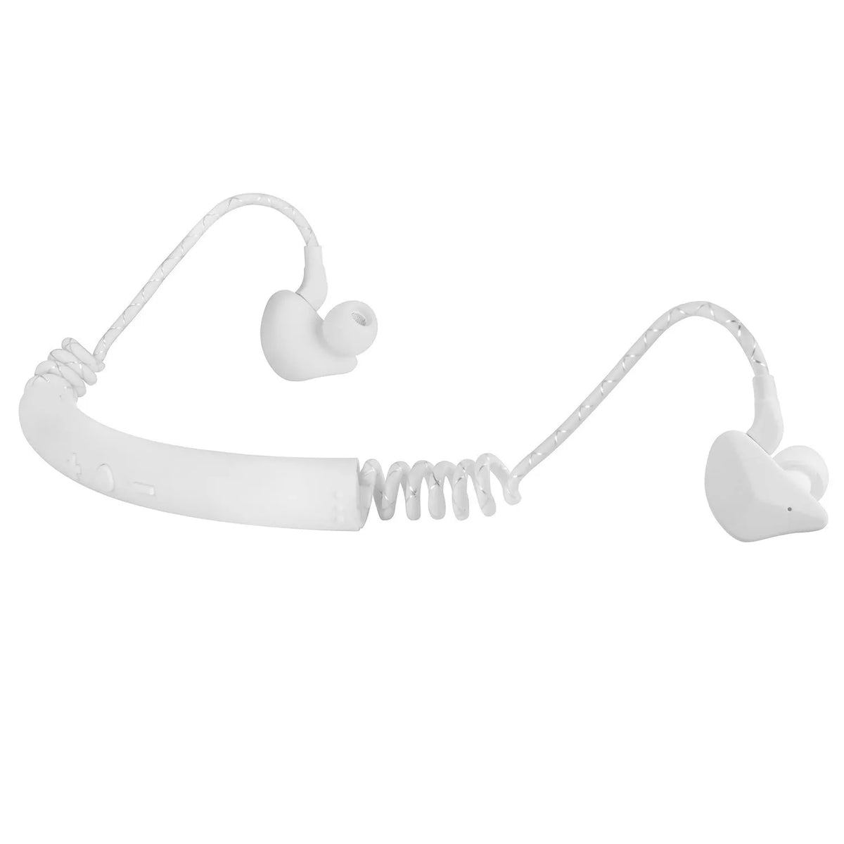 Wireless sports in-ear telescopic earphone, Bluetooth 5.0, black or white, 10m transmission range