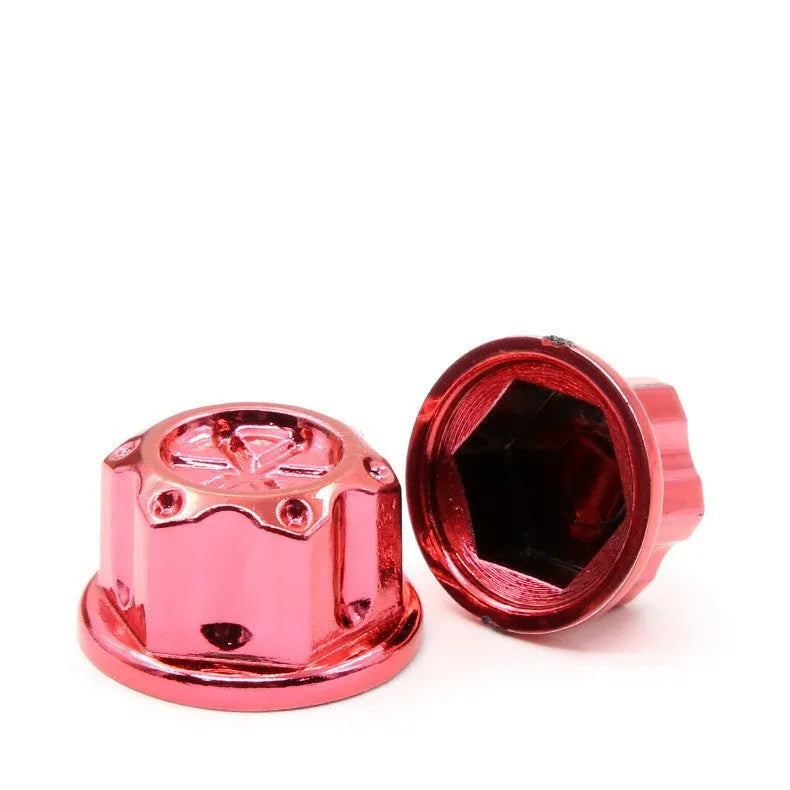 Set of 30 coloured ABS plastic motorcycle screw covers for engine modification.