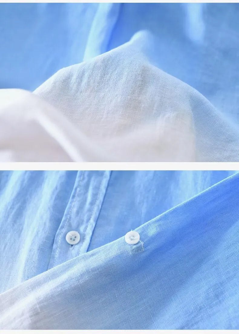 Men's loose casual top coat in slim fit, available in dark blue, light blue, and yellow colours.