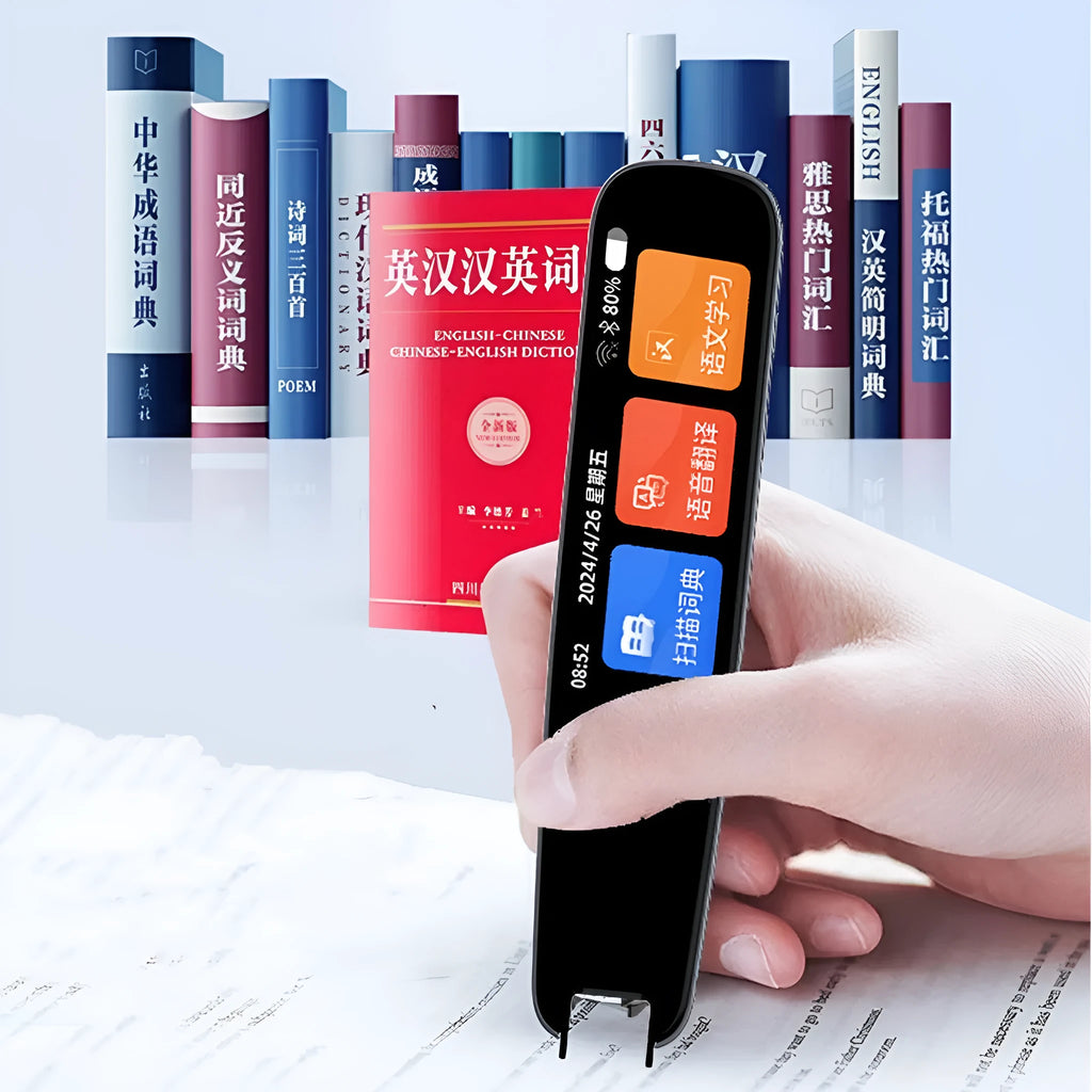 Dark grey universal offline talking pen for scan translation and language study practice