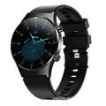 Black smart watch with 1.3 inch screen and TPU sports bracelet displaying health metrics