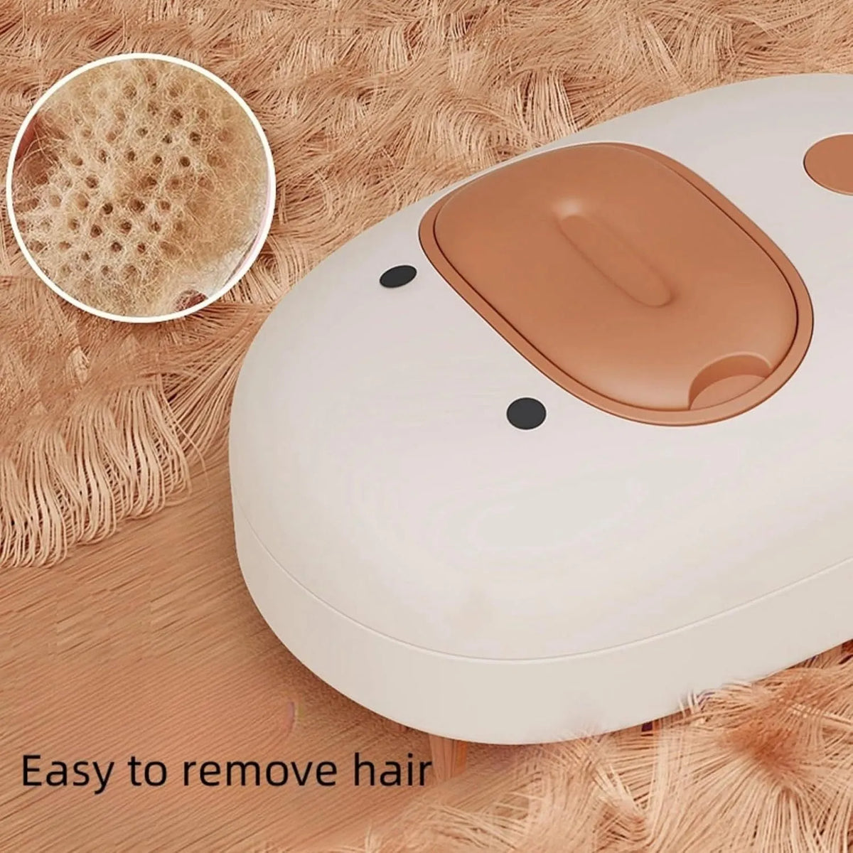 White and yellow pet steam brush with silicone bristles and water tank for dog and cat grooming