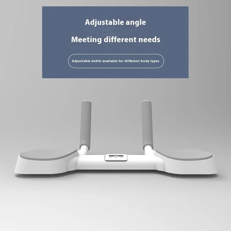 White flat support trainer with alloy aluminium frame for home physical therapy.