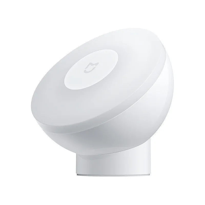 White modern bedside table lamp with Bluetooth and human body induction sensor