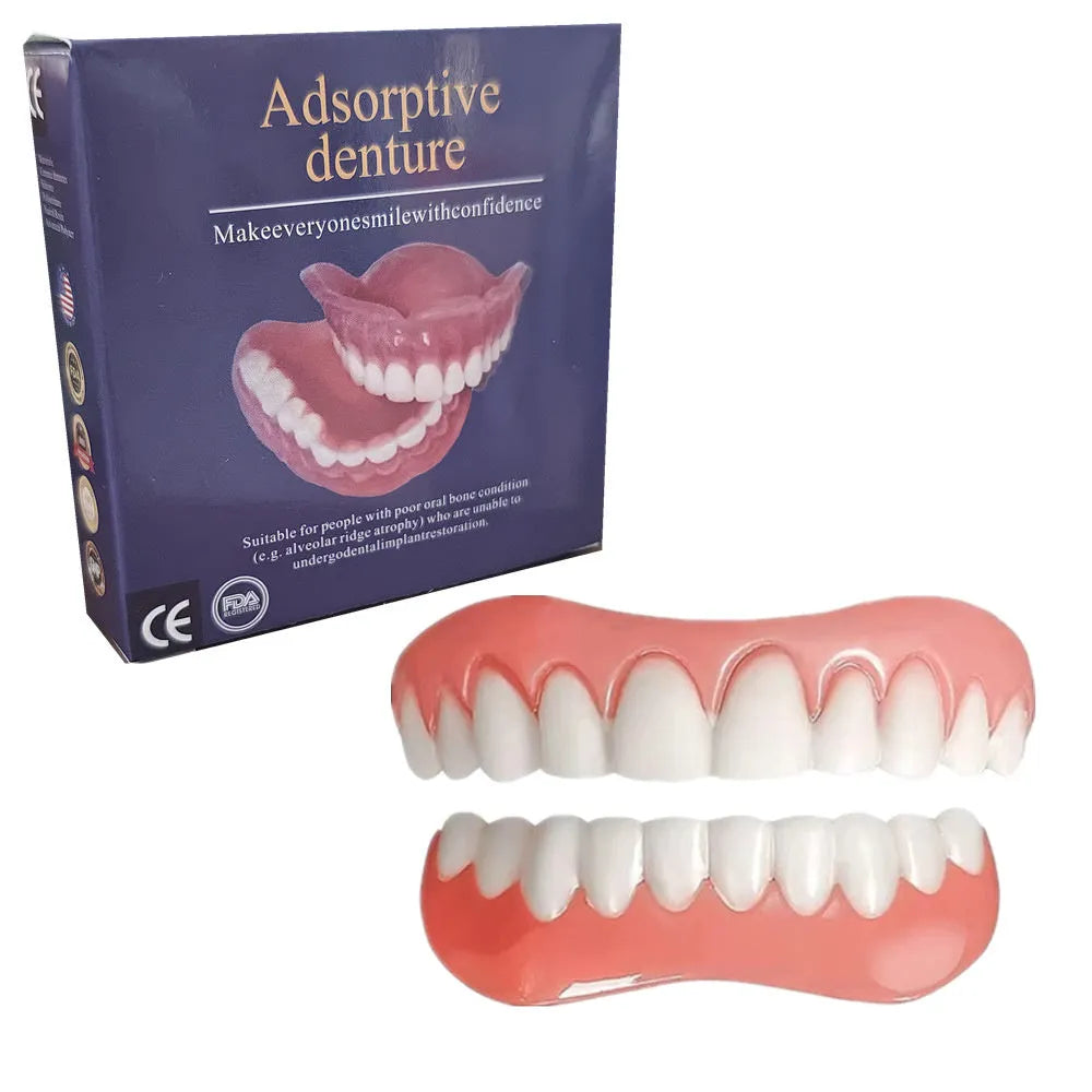 Silicone simulation dentures tooth socket dental training model with upper and lower teeth
