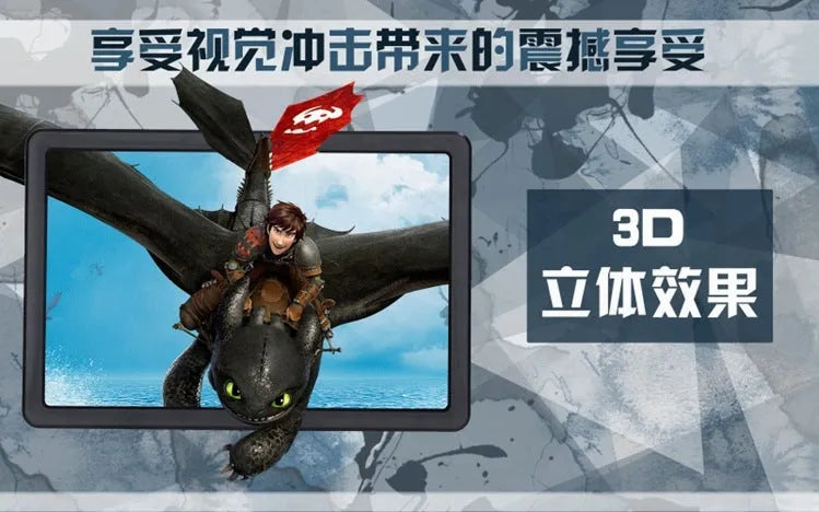 Black foldable phone screen magnifier with HD lens for 5-7 inch smartphones.