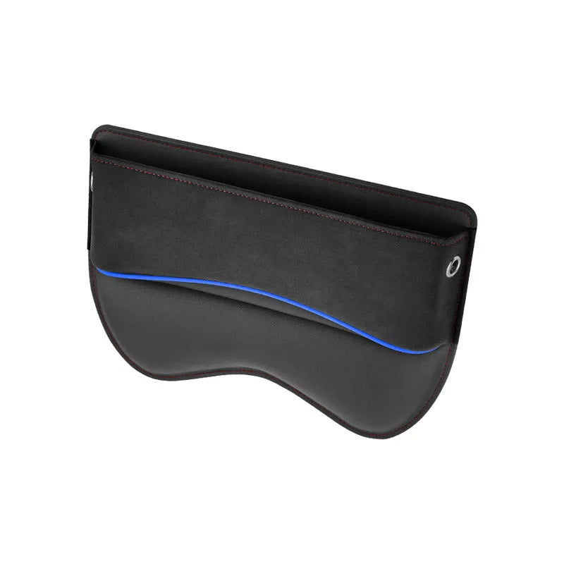 Leather car seat storage box in beige colour with waterproof pressure-resistant construction