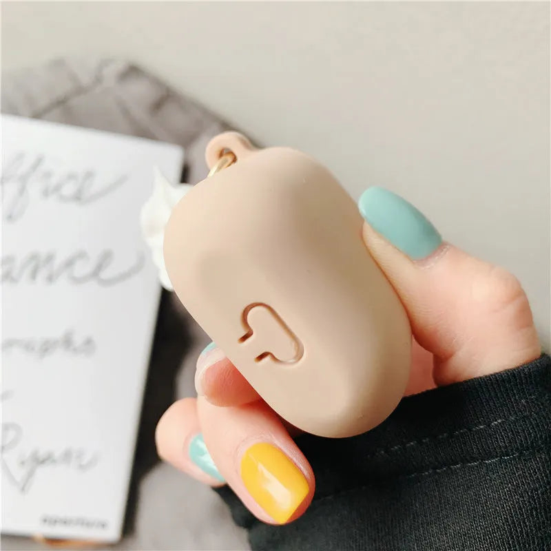 Silicone protector cases for Apple AirPods 2 in assorted photographic colours.