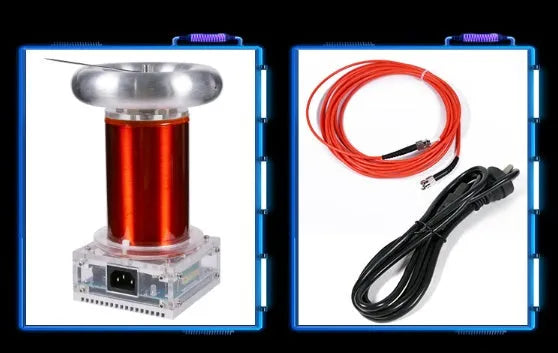 SSTC music Tesla coil driver board unit with controller and cables for 220V operation.