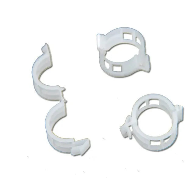 50 plastic plant grafting clips in assorted colours for tomato and garden plant support