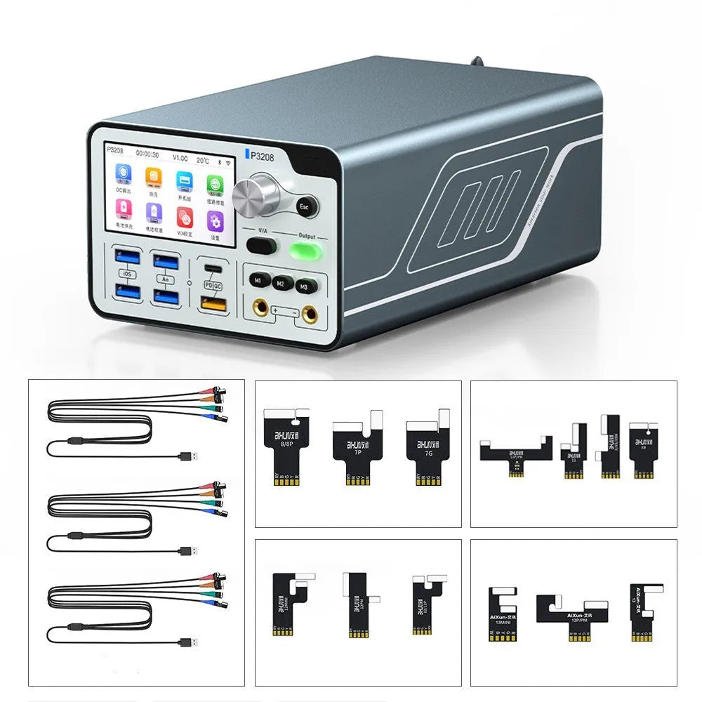 P3208 320W intelligent regulated power supply and power meter with 3-inch display