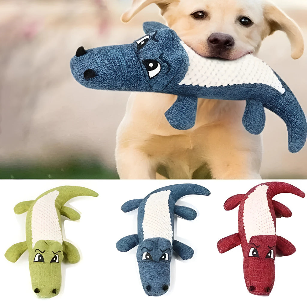 Three coloured pet plush toys with corn grid texture for cats and dogs