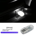 USB car interior ambient light with voice control and touch switches for multiple colours
