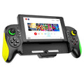Yellow-green ABS game controller with in-line handles for Switch and PC gaming
