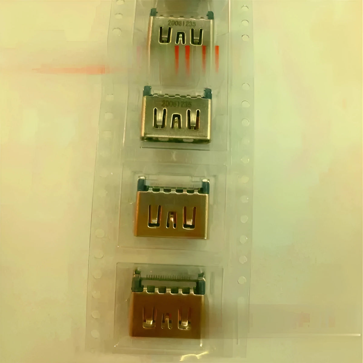 Silver HDMI interface socket for game machine accessories with metal construction