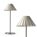 Alloy desk lamp in a choice of colours with a touch dimmer and USB-C charging port.