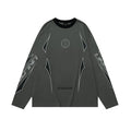Men's cotton pullover hoodie with letter pattern and drop shoulder sleeves in loose fit