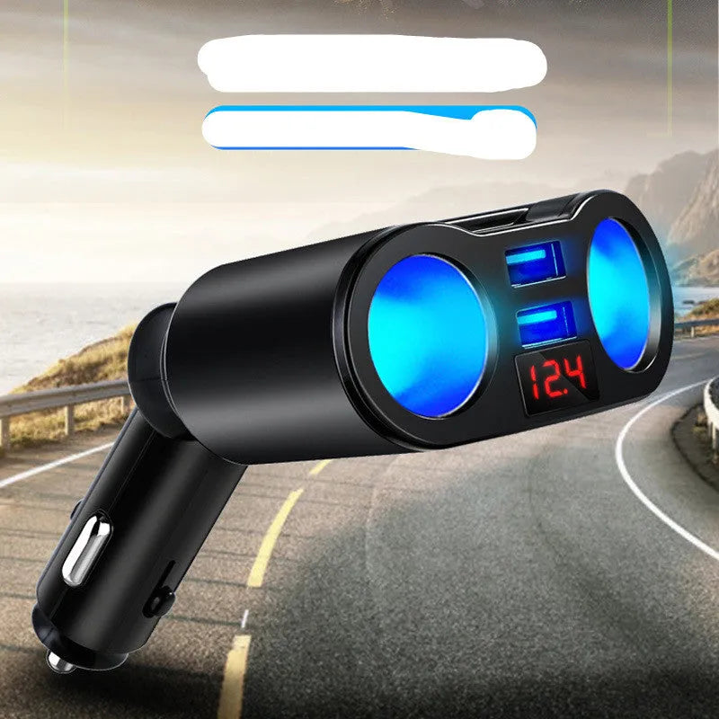 Car Bluetooth FM transmitter MP3 player with USB charging port for cigarette lighter socket