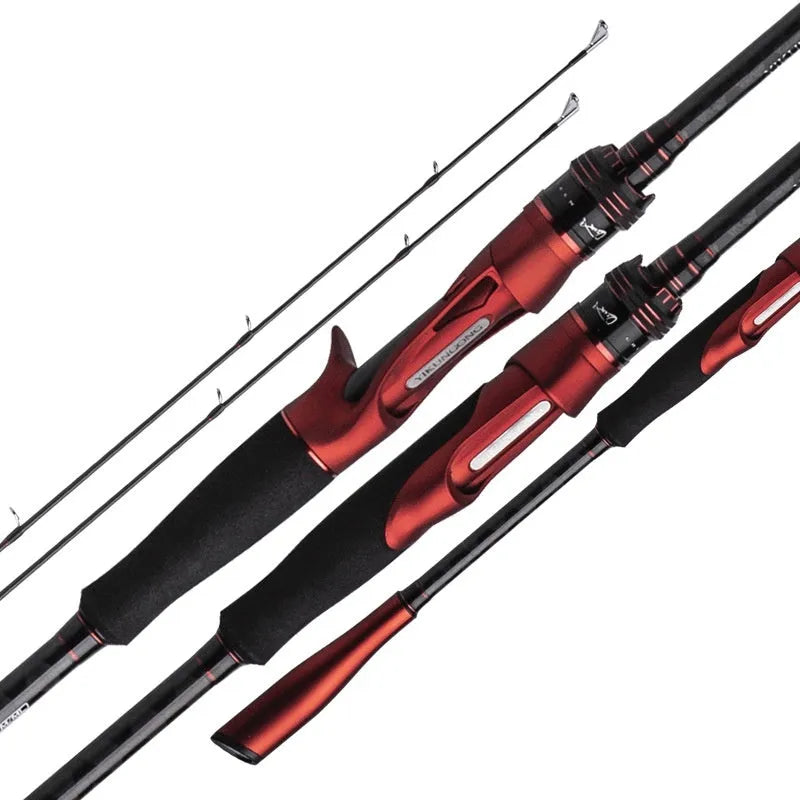 Carbon fibre ultralight fishing rod with a choice of straight or pikestaff handle in 2.1 or 2.4 metre lengths.