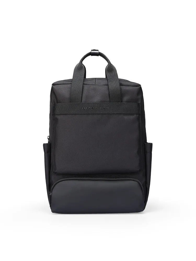 Black Oxford cloth computer backpack with a 20-35 litre capacity for laptop storage.