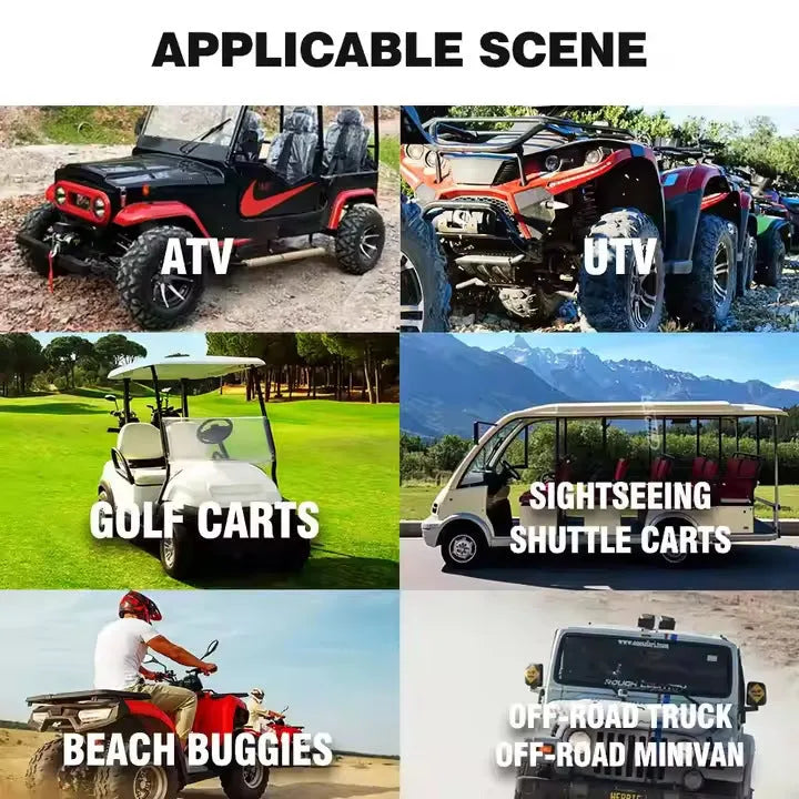 Beach Car Strip Bluetooth Audio Belt speaker system for golf carts and ATVs.