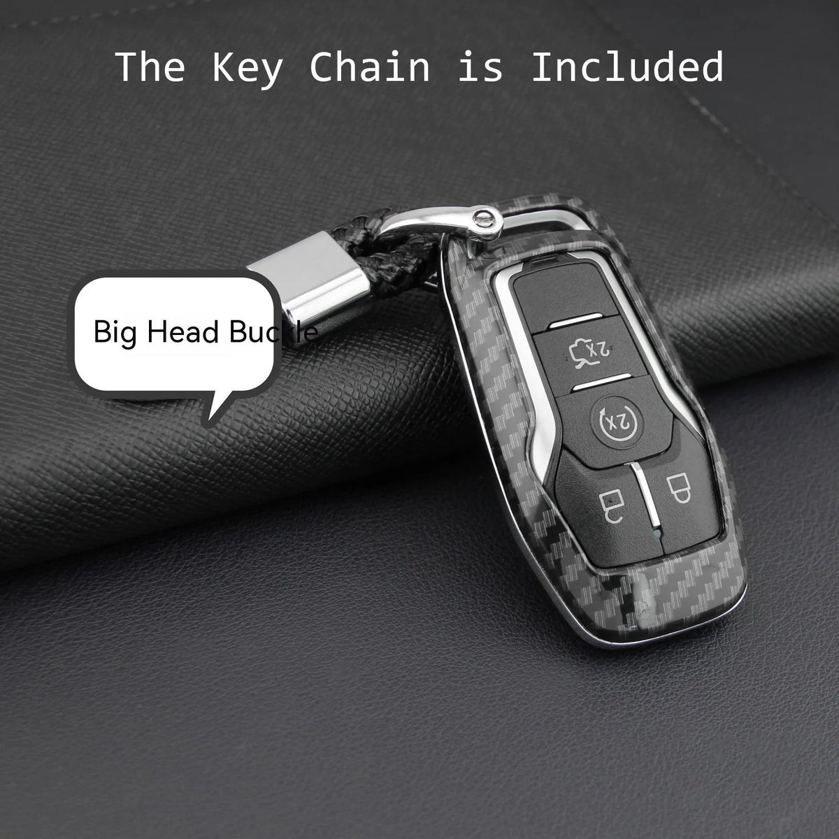Plastic remote control protective shell for car keys with buckle detail