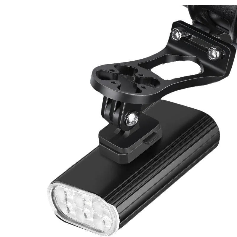 Aluminium alloy bicycle headlight with USB TYPE-C port and quick release mount