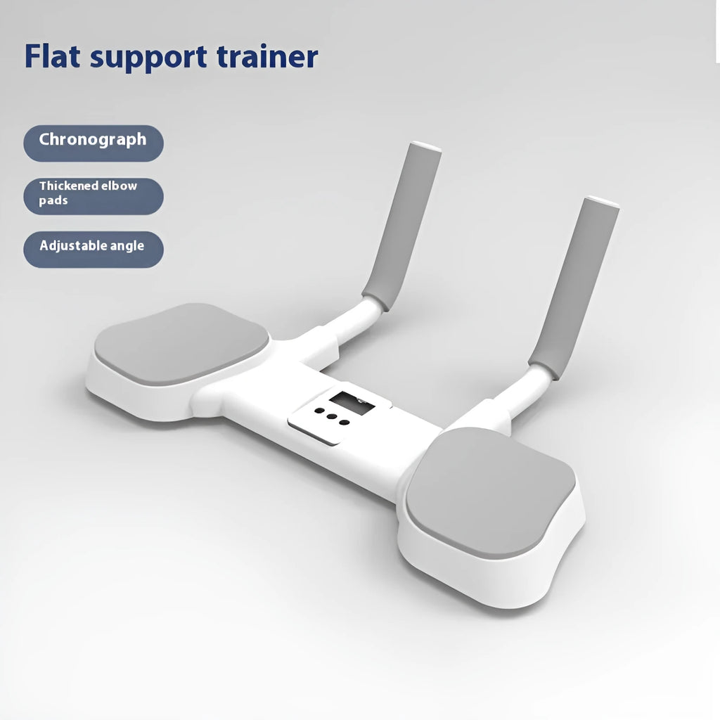 White flat support trainer with alloy aluminium frame for home physical therapy.