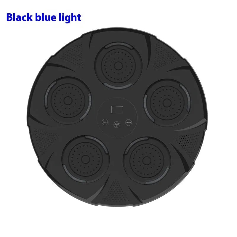 Wall-mounted smart boxing trainer with striking surfaces and multiple colour options including black, red, and white variations