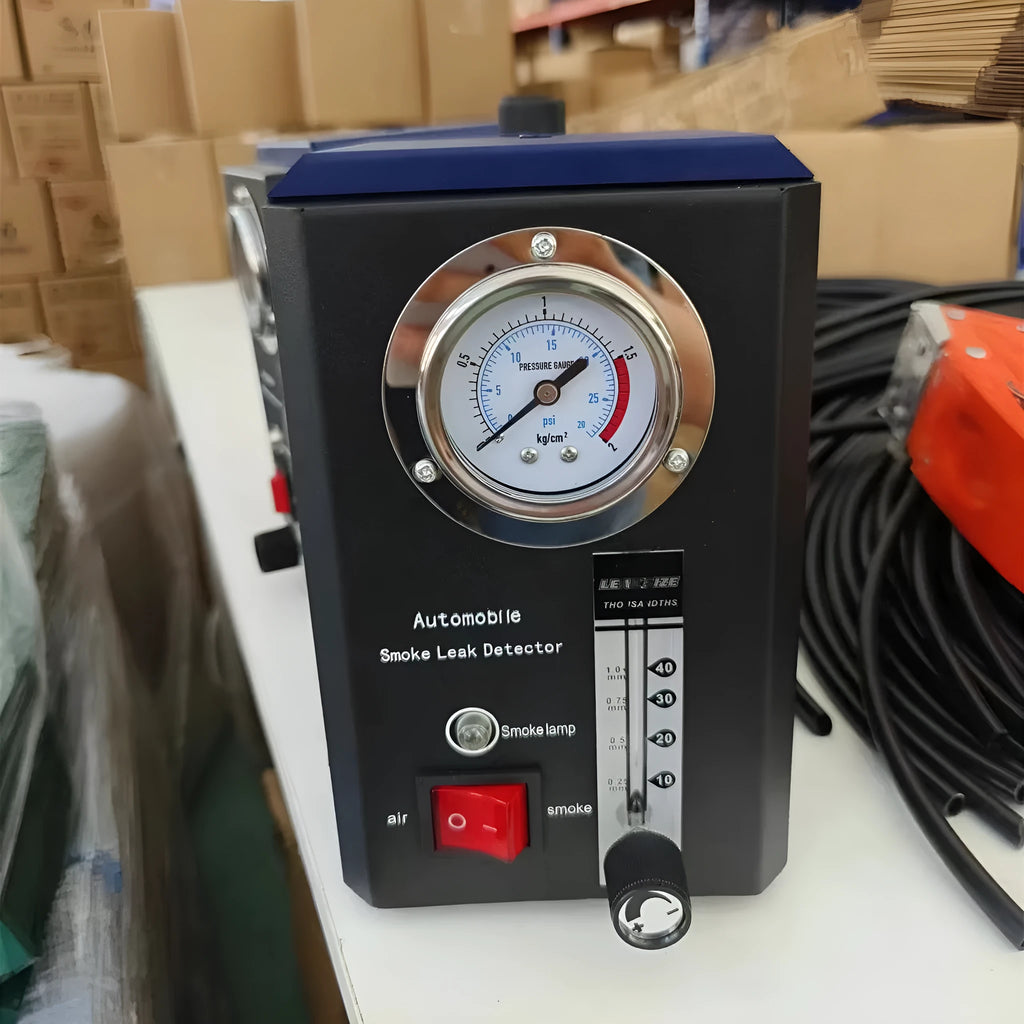 KT9105 English specification car smoke leak detector for BMW oil filter cover diagnostics