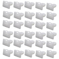 60 piece kit of D318 style black automotive plastic push rivet clips for interior trim.