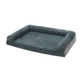 Cloth dog kennel bed for medium large breeds in light grey or dark grey with three size options