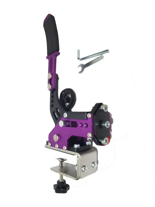 PC USB racing simulator handbrake with aluminium and stainless steel construction in five colour options
