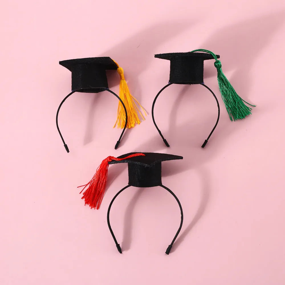 Pet costume hair band and bow tie set in woolen felt with elastic 18cm band