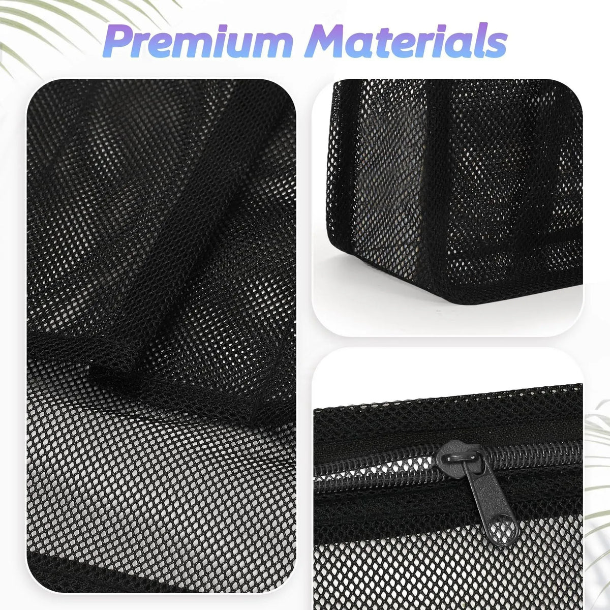 Large black and pink swimming gym bag with a mesh pocket and wet dry separation pouch.