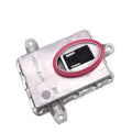 A silver metal headlight ballast unit with dimensions 14cm by 11cm by 4.5cm for HID and xenon headlamp systems.