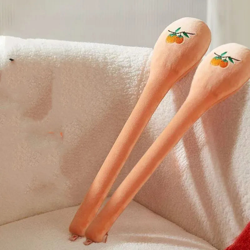 48 cm long percussion massage stick with meridian flap design for back pounding treatment