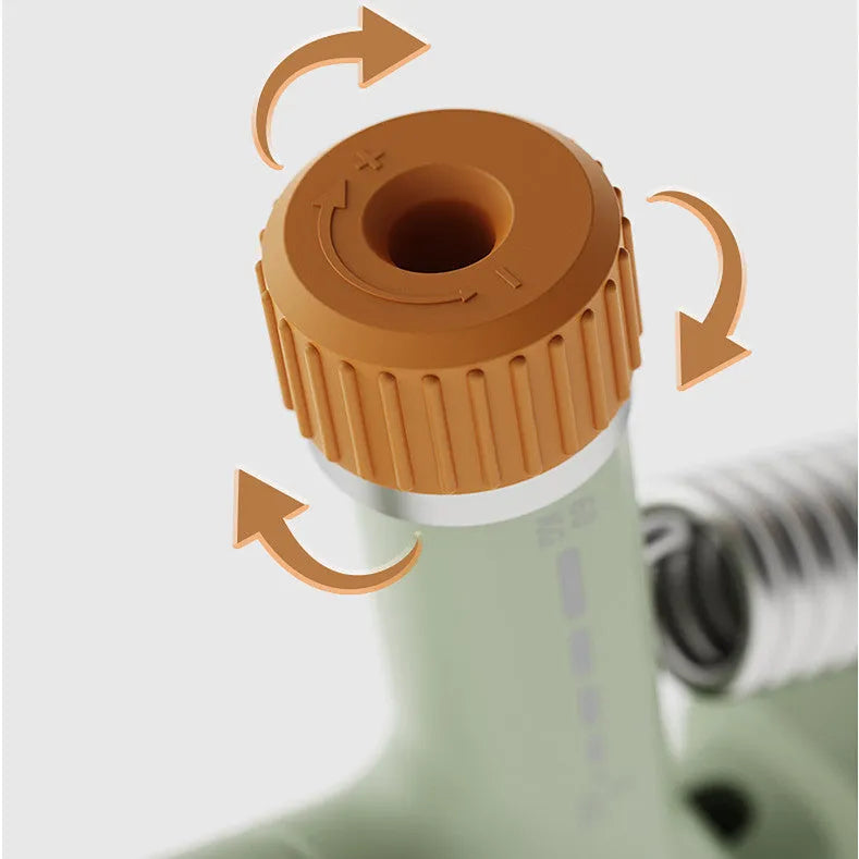 Adjustable spring grip hand exerciser in ABS plastic construction showing three colour options