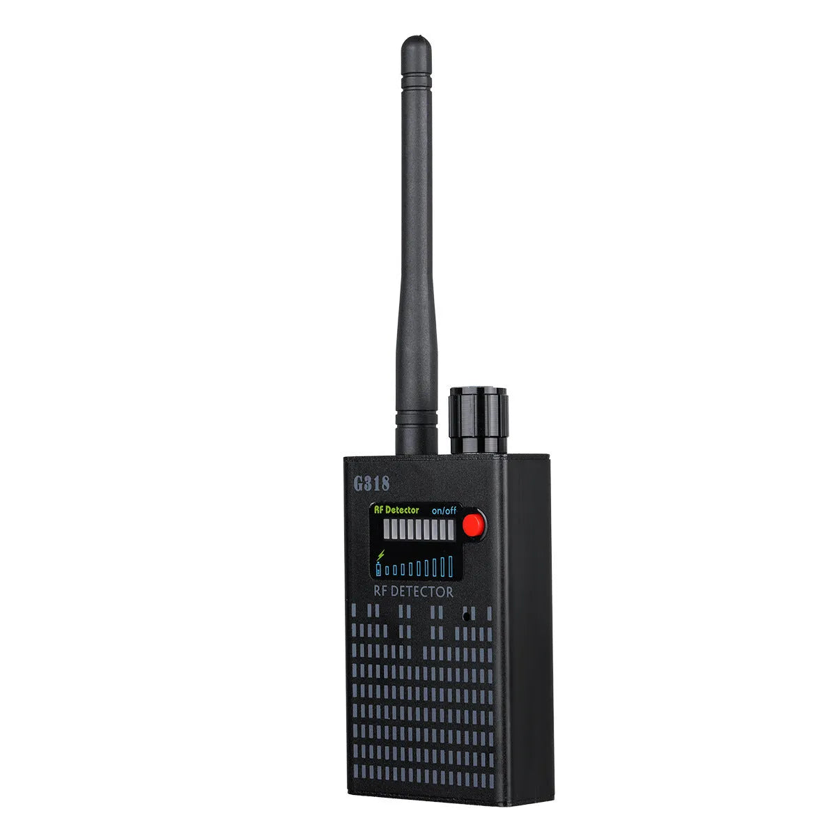 Black G318 aluminium alloy camera detector with compact 102mm design for public security