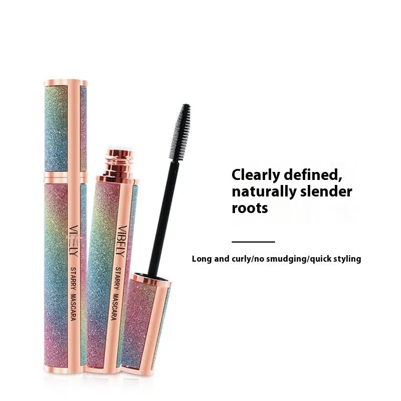 4D waterproof black mascara with long thick curling effect and smudge-resistant formula