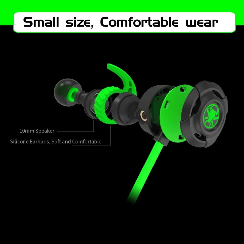 Shuangmai wired computer gaming headset in black, green and red colour options