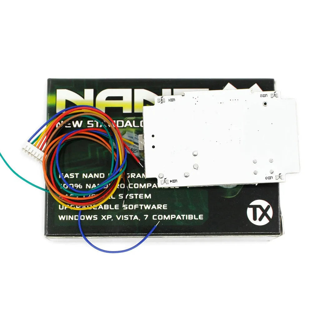 Simplified three-piece brush chip tool kit for Microsoft Xbox360 console with USB connector.