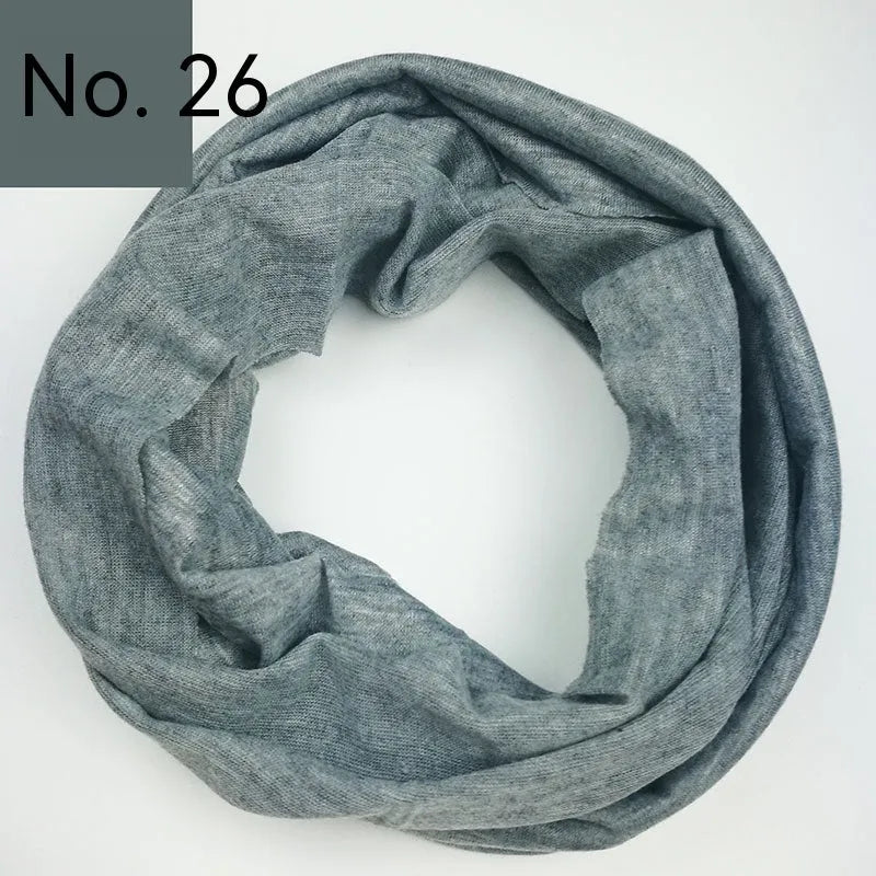 Lightweight polyester magic headscarf shown in multiple colour options for outdoor sports.