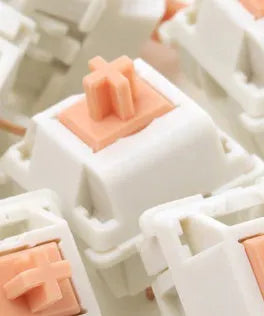 Single Panda mechanical keyboard switch with 5-pin PCB connectors for DIY keyboard projects