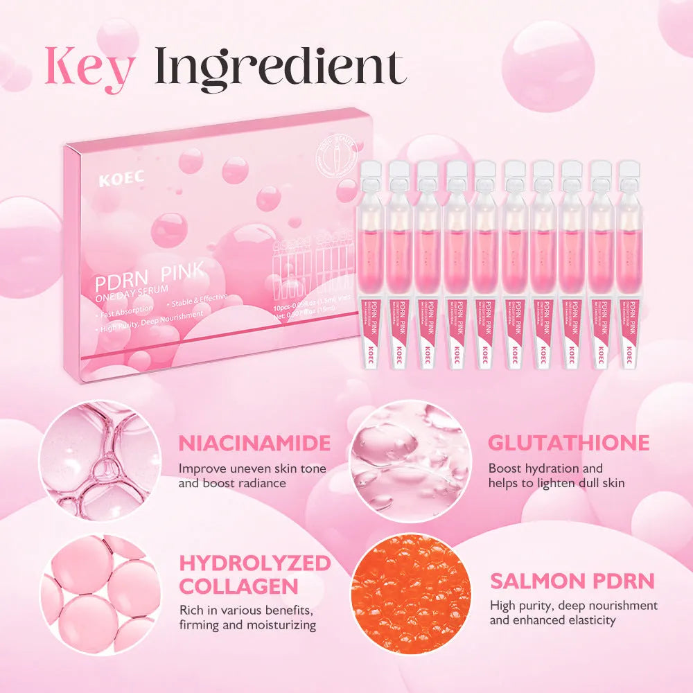 KOEC Powder Polypeptide disposable sheet masks 10 pack with individual essence pieces