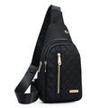 Oxford cloth crossbody chest bag for girls in assorted colours on an adjustable strap.