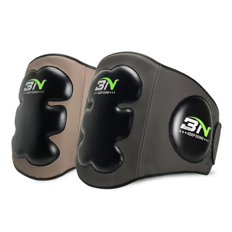 Dark grey Sanda boxing breast protection target with thickened foam for waist safety