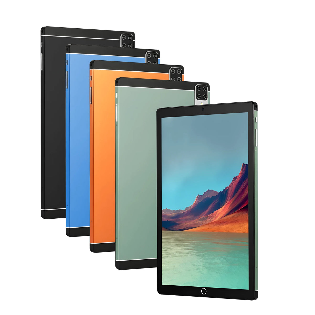 Android 15 tablet computer with 11.6-inch IPS screen in black, blue, green or orange colour options